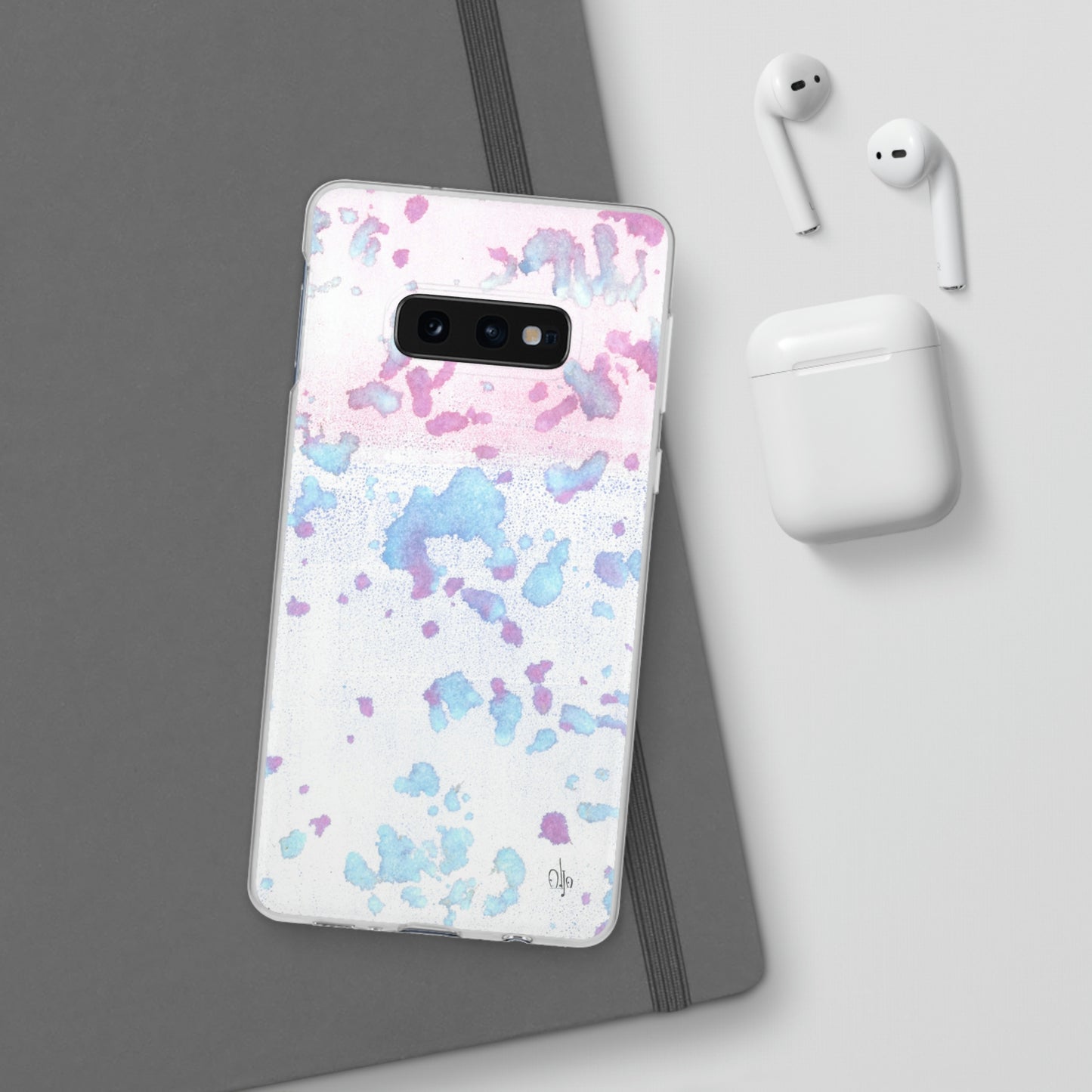 iPhone and Samsung Galaxy Flexi Phone Case Mineral Splashes - Alja Design