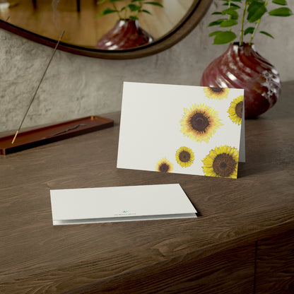 Sunflowers Folded Greeting Card