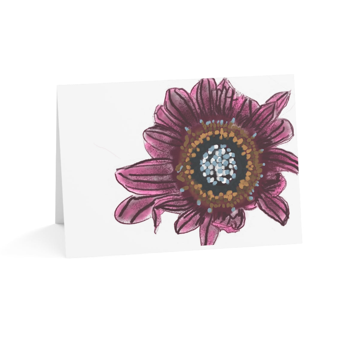 Dead Daisy Folded Greeting Card