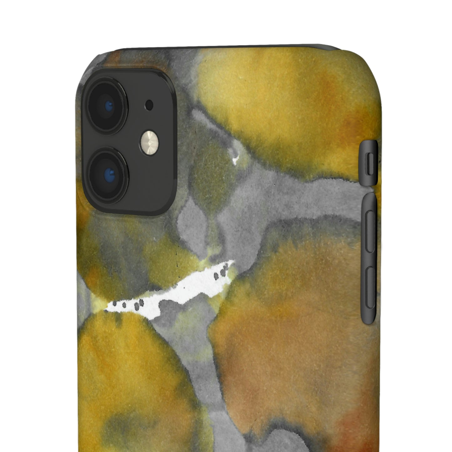 iPhone Samsung Galaxy Pixel5G Snap Case Phone Case Yellow Volcano