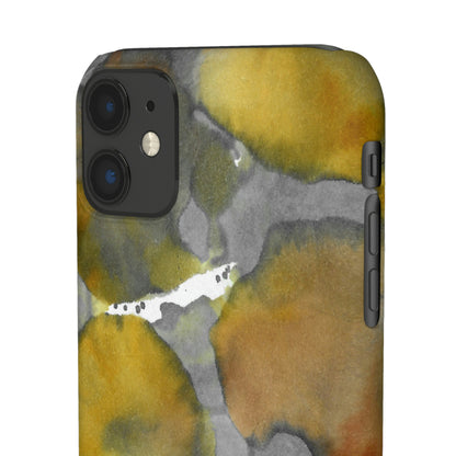 iPhone Samsung Galaxy Pixel5G Snap Case Phone Case Yellow Volcano