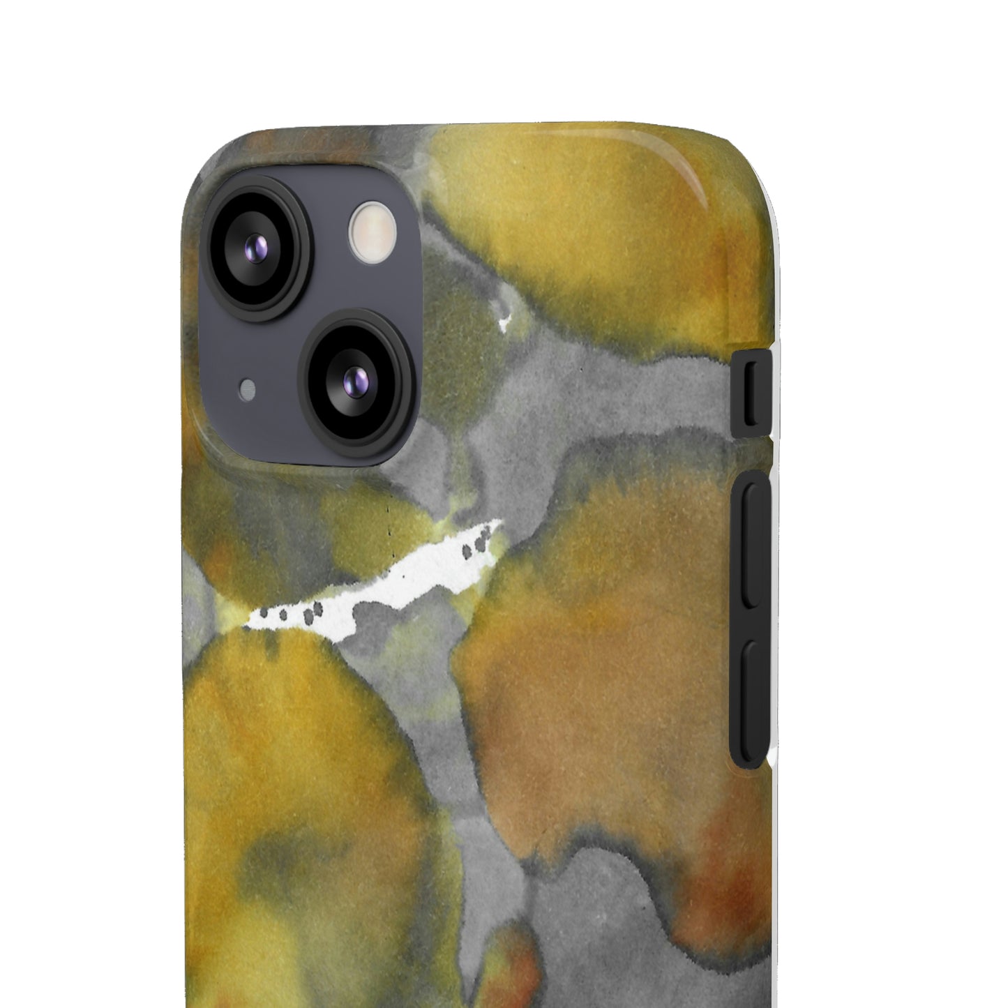 iPhone Samsung Galaxy Pixel5G Snap Case Phone Case Yellow Volcano