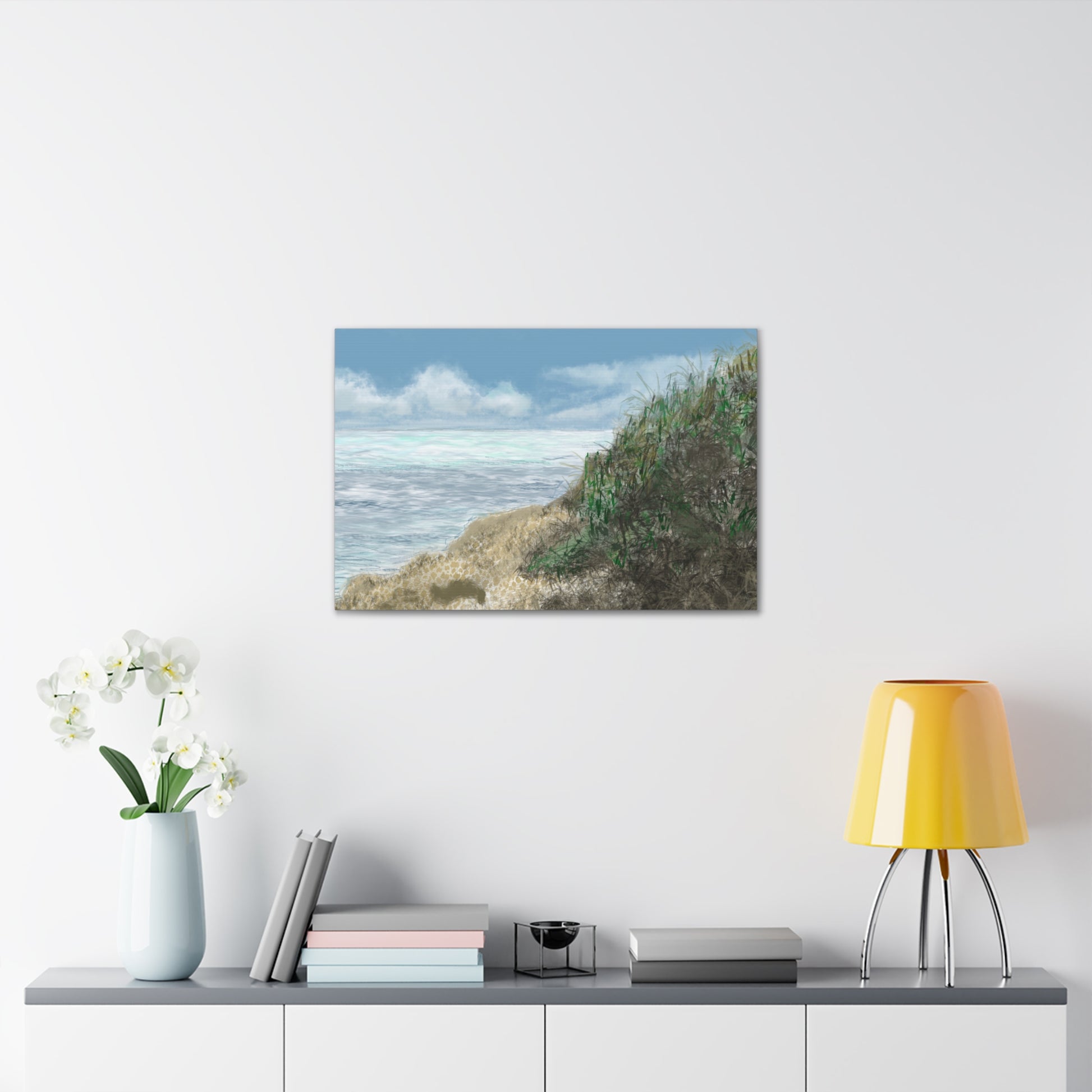 West Cliff Canvas Print - Alja Design