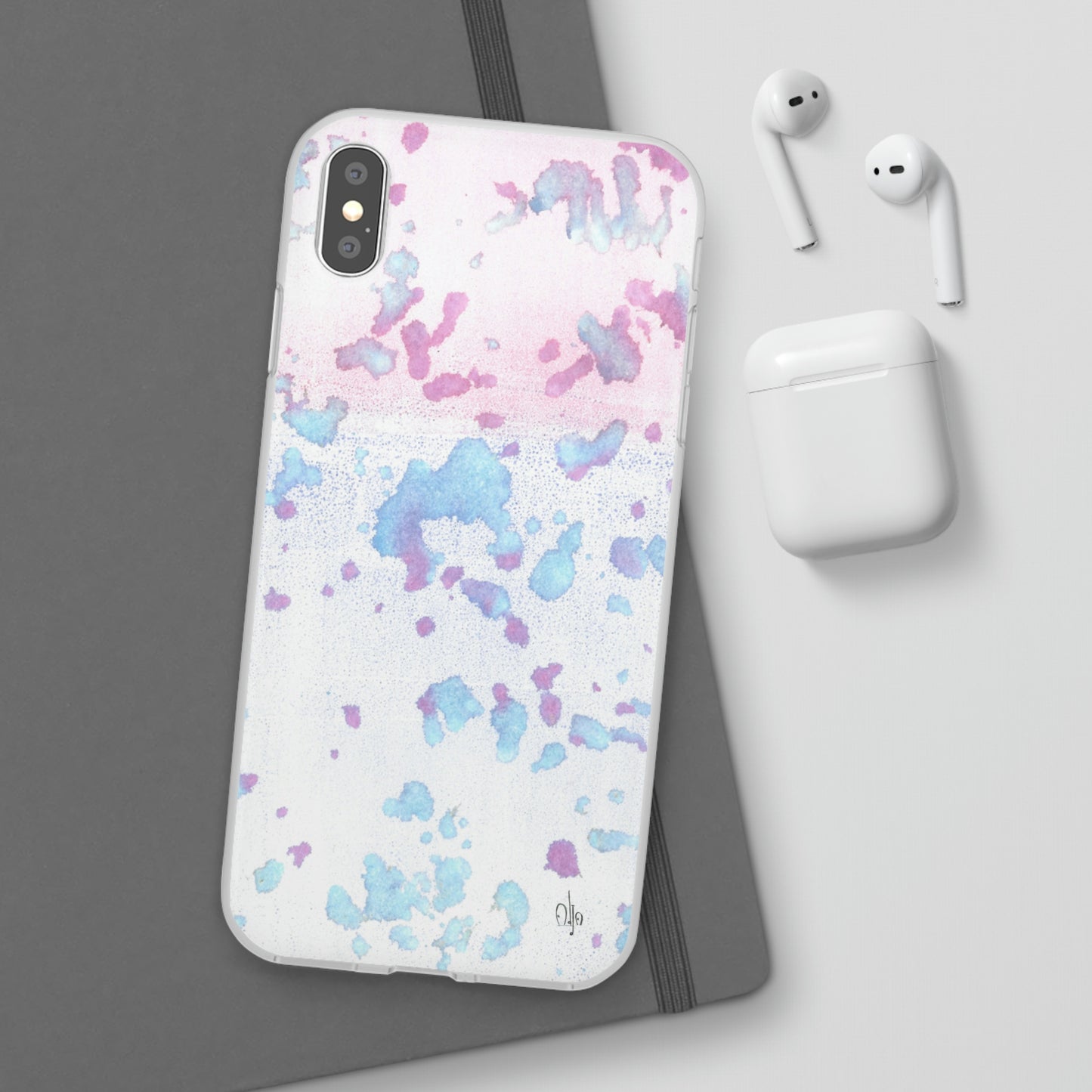 iPhone and Samsung Galaxy Flexi Phone Case Mineral Splashes - Alja Design