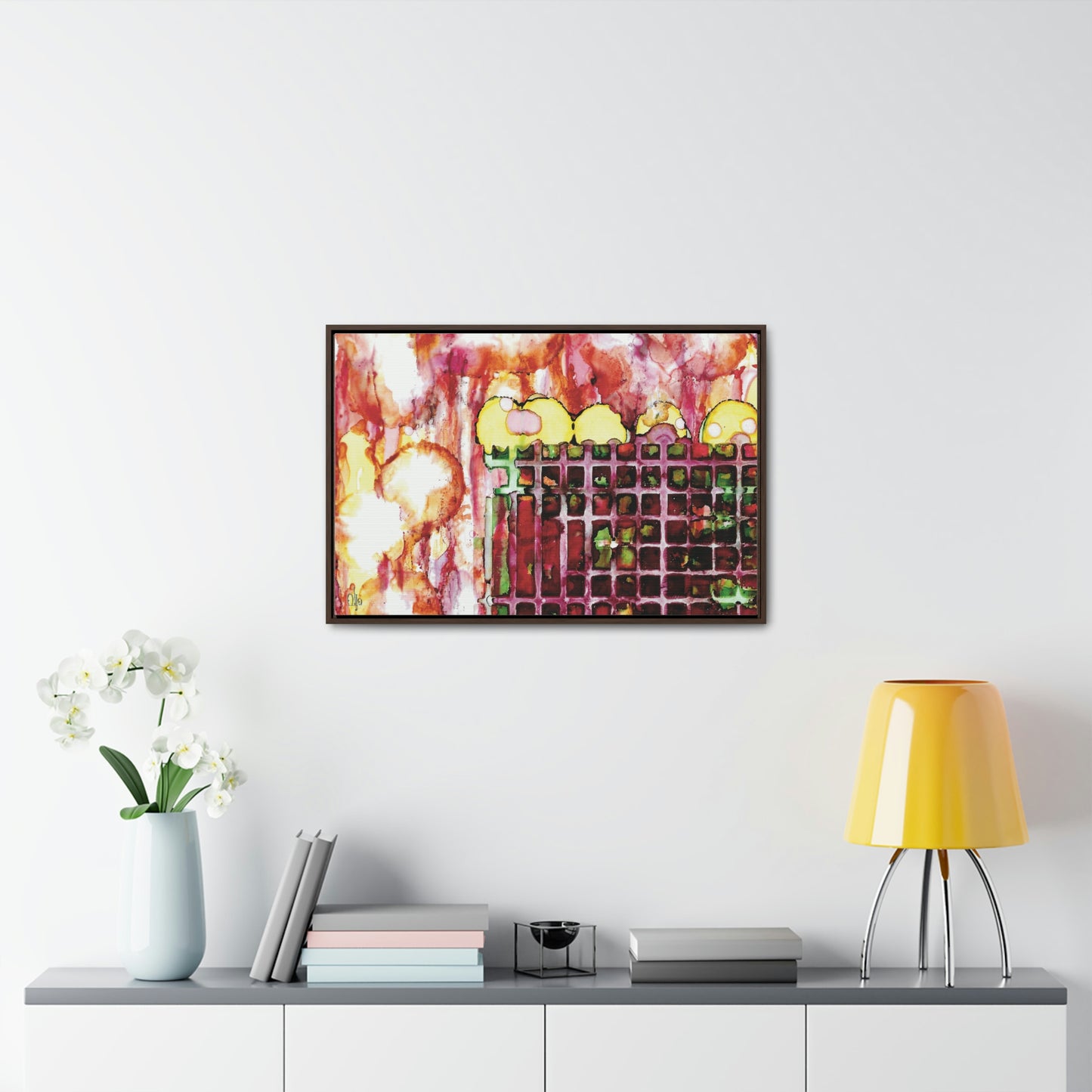 Off the Grid 11 Framed Canvas Print - Alja Design