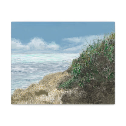 West Cliff Canvas Print - Alja Design