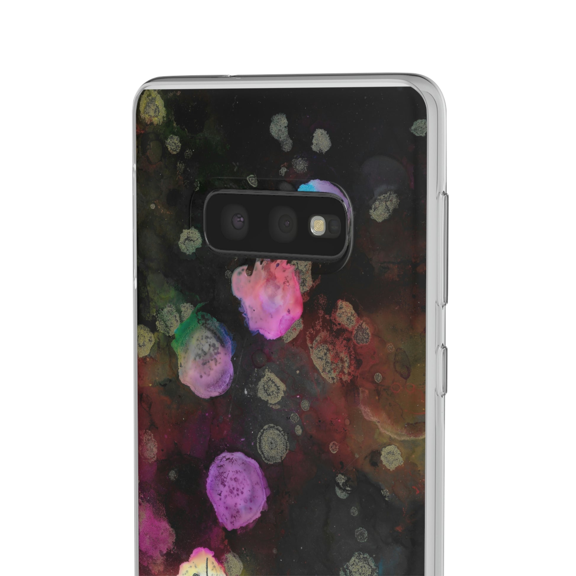 iPhone and Samsung Galaxy  Flexi Phone Case Black Space - Alja Design