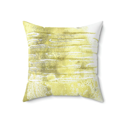 Green Stripes Square Pillow - Alja Design