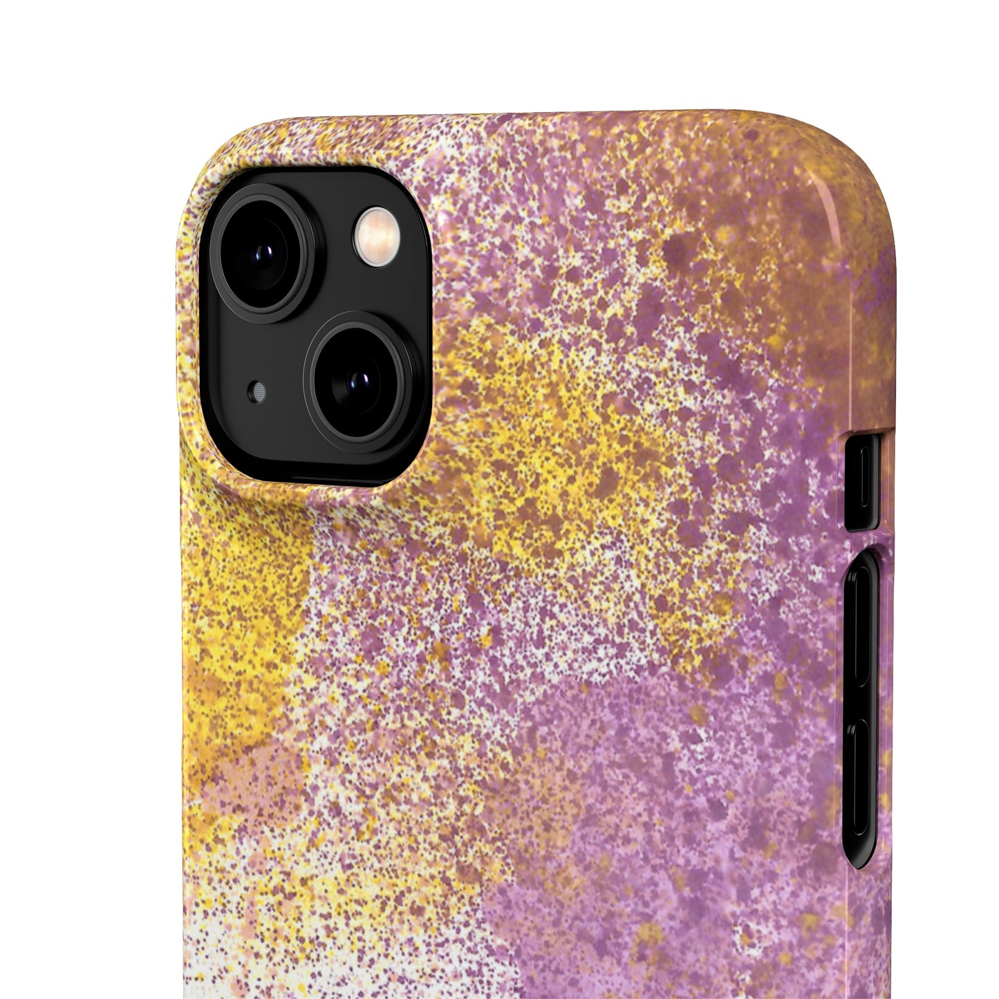 iPhone Samsung Galaxy Pixel5G Snap Case Phone Case Purple Blocks