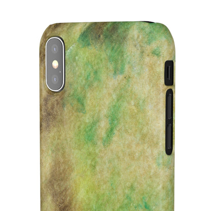 iPhone Samsung Galaxy Pixel5G Snap Case Phone Case Green Marble