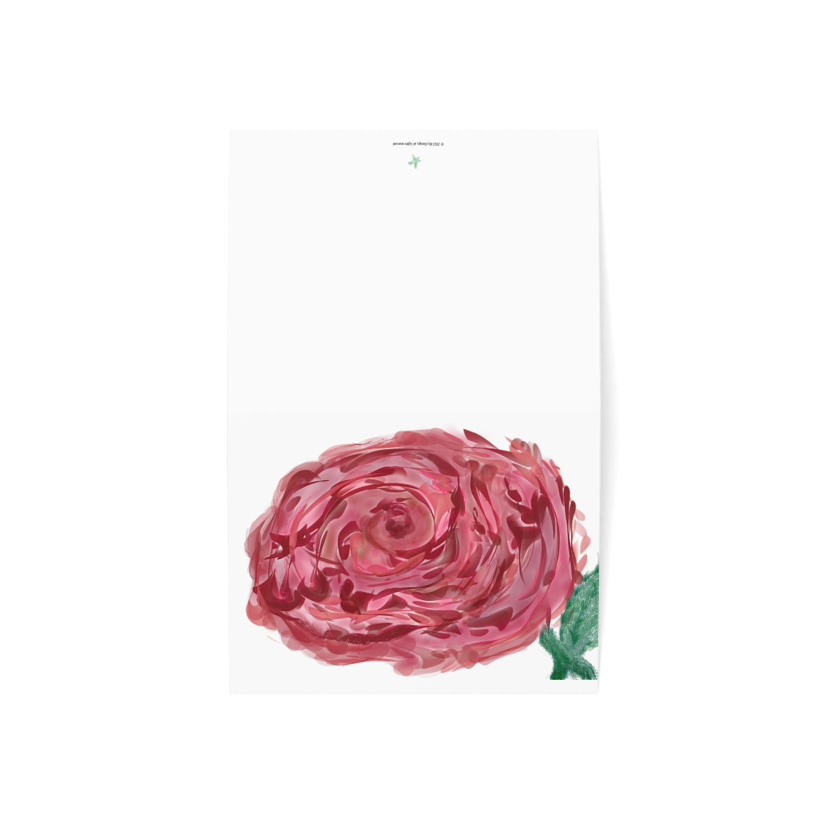 Rose Folded Greeting Card