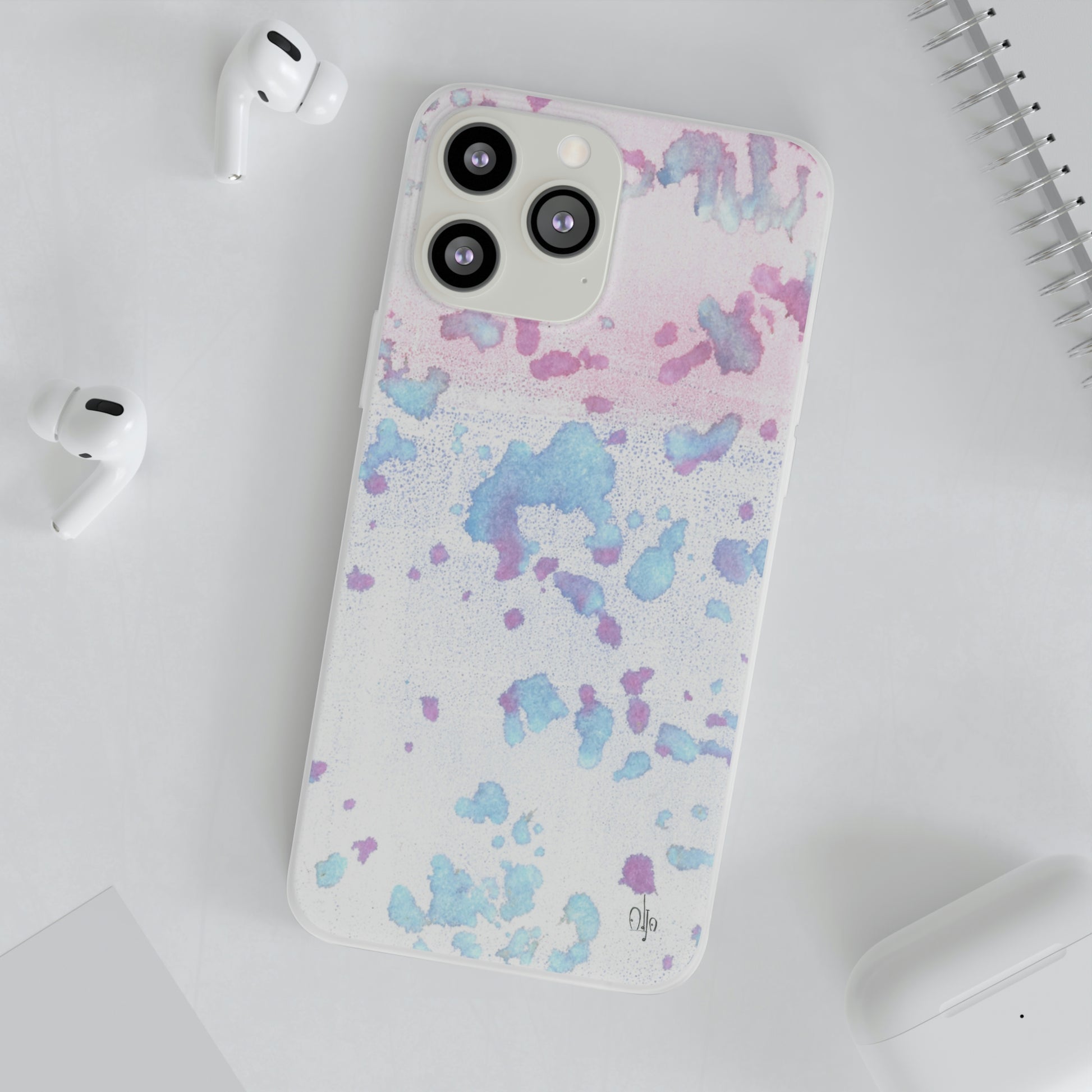 iPhone and Samsung Galaxy Flexi Phone Case Mineral Splashes - Alja Design