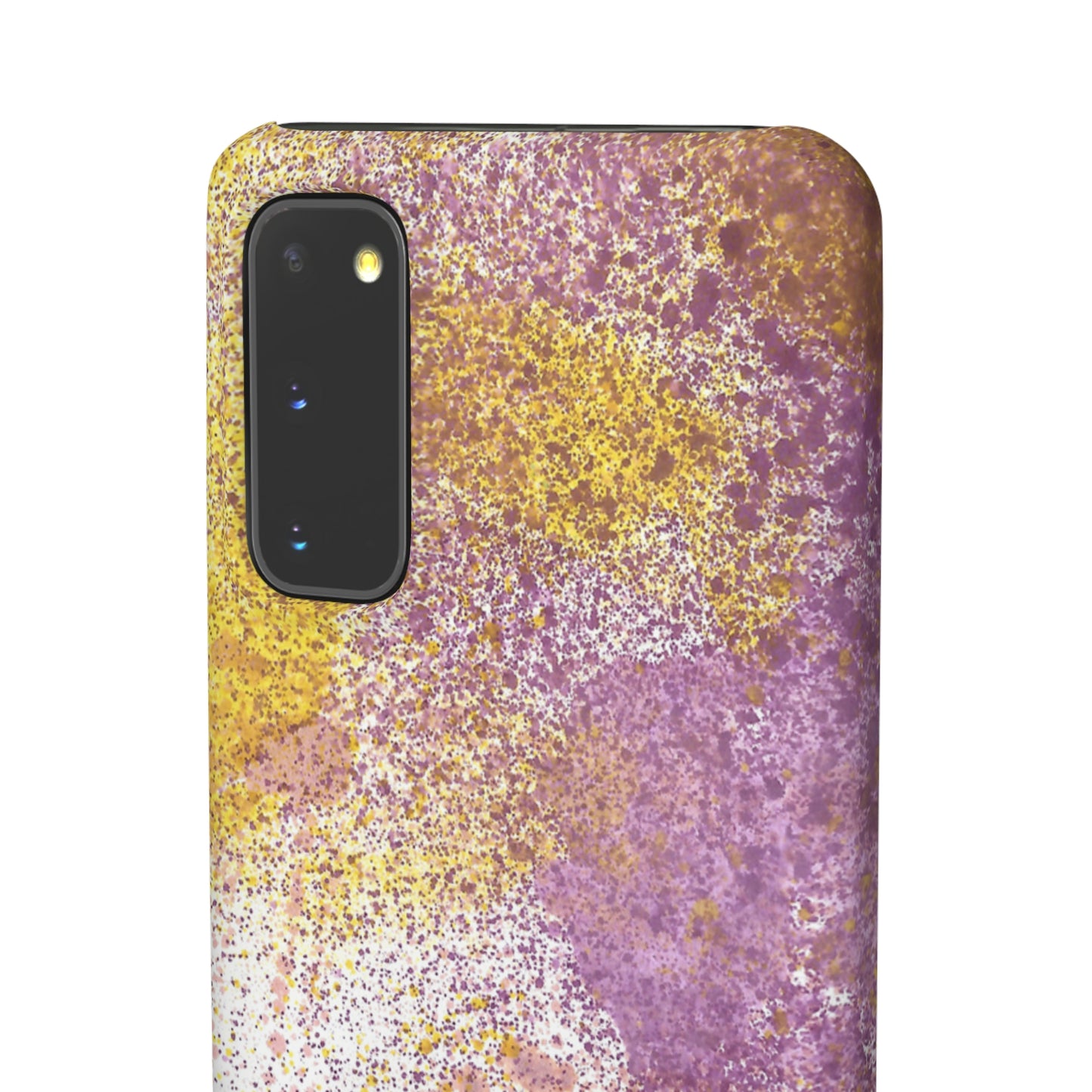 iPhone Samsung Galaxy Pixel5G Snap Case Phone Case Purple Blocks