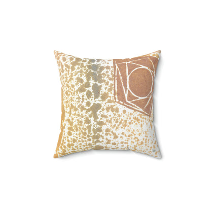 Orange Star Square Pillow - Alja Design