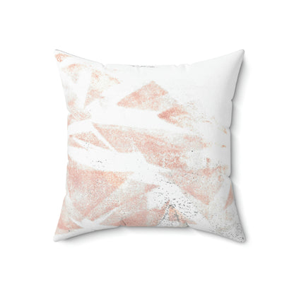 Pink Triangles Square Pillow - Alja Design