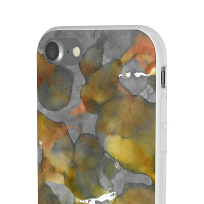 iPhone and Samsung Galaxy Flexi Phone Case Yellow Volcano - Alja Design