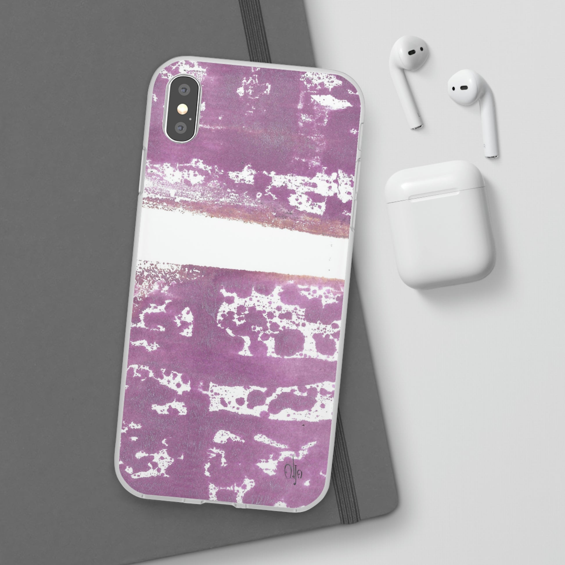 iPhone and Samsung Galaxy Flexi Phone Case Purple Horizon - Alja Design