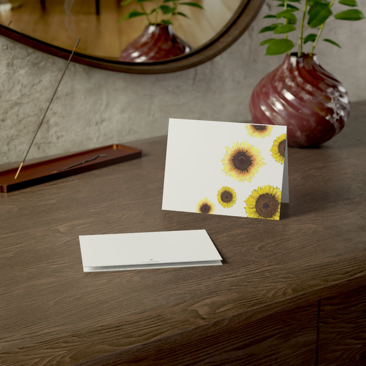 Sunflowers Folded Greeting Card