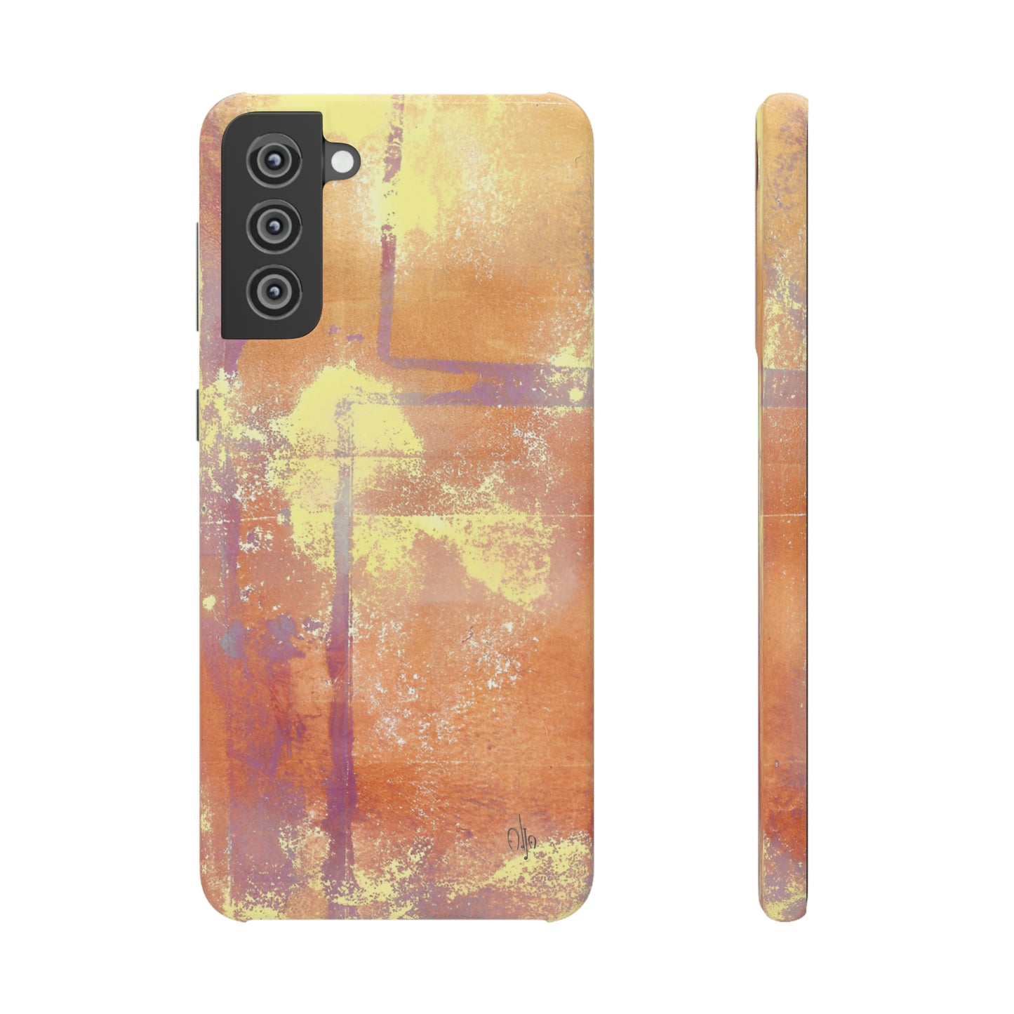 iPhone Samsung Galaxy Pixel5G Snap Case Phone Case Passionate Orange