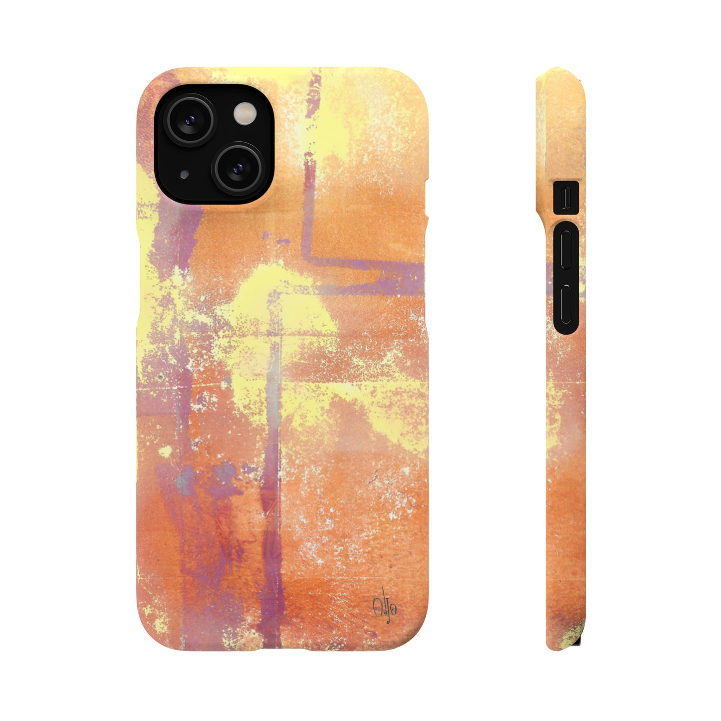 iPhone Samsung Galaxy Pixel5G Snap Case Phone Case Passionate Orange