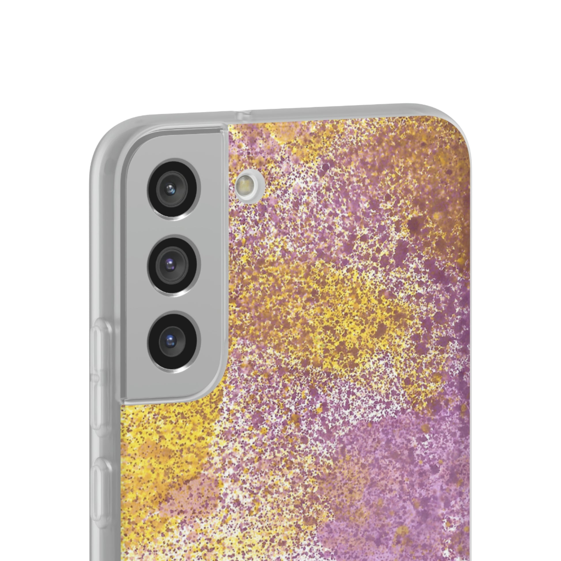 iPhone and Samsung Galaxy Flexi Phone Case Purple Blocks - Alja Design