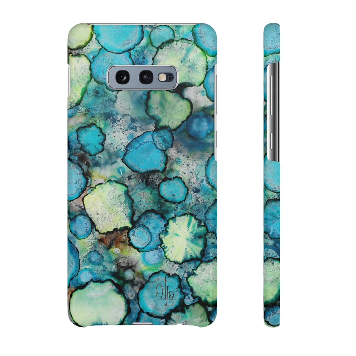 iPhone Samsung Galaxy Pixel5G Snap Case Phone Case Blue Bubbles