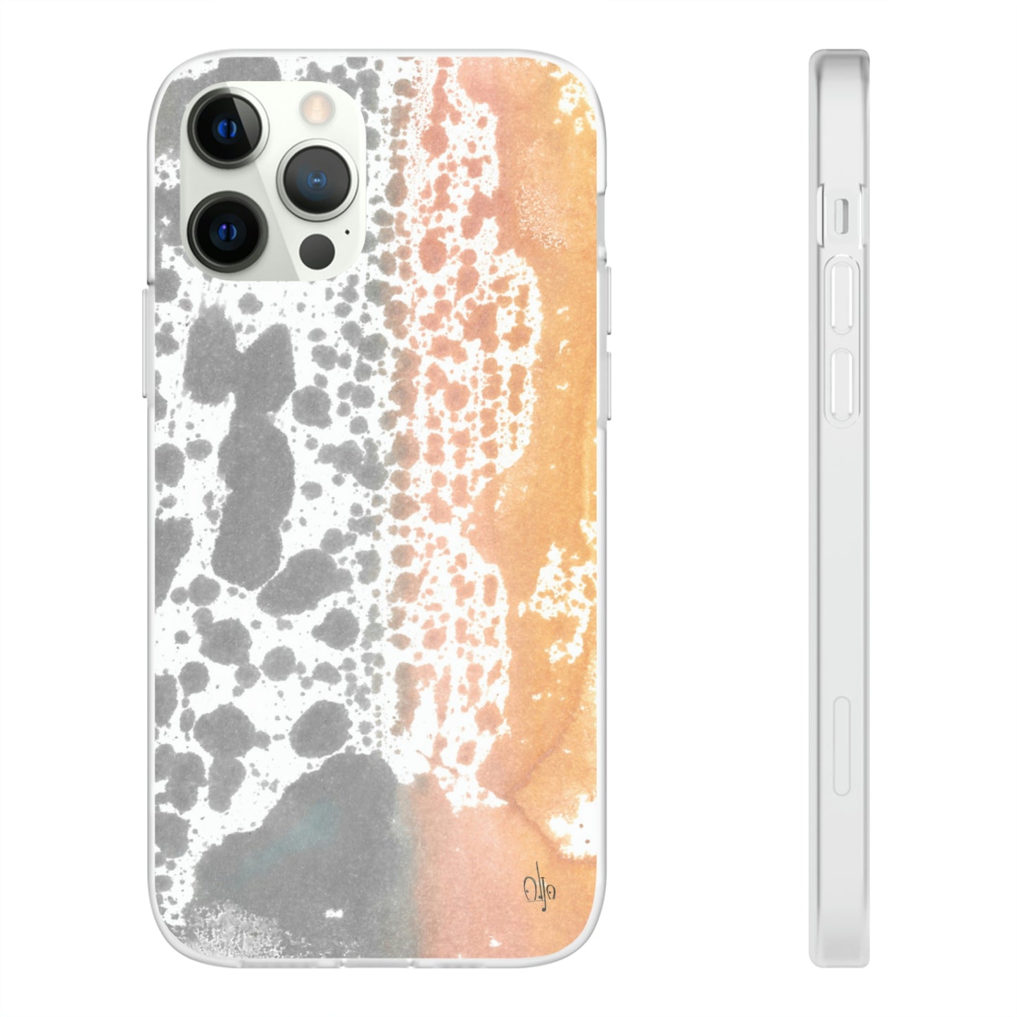 iPhone and Samsung Galaxy Flexi Phone Case Lava Waterfall - Alja Design