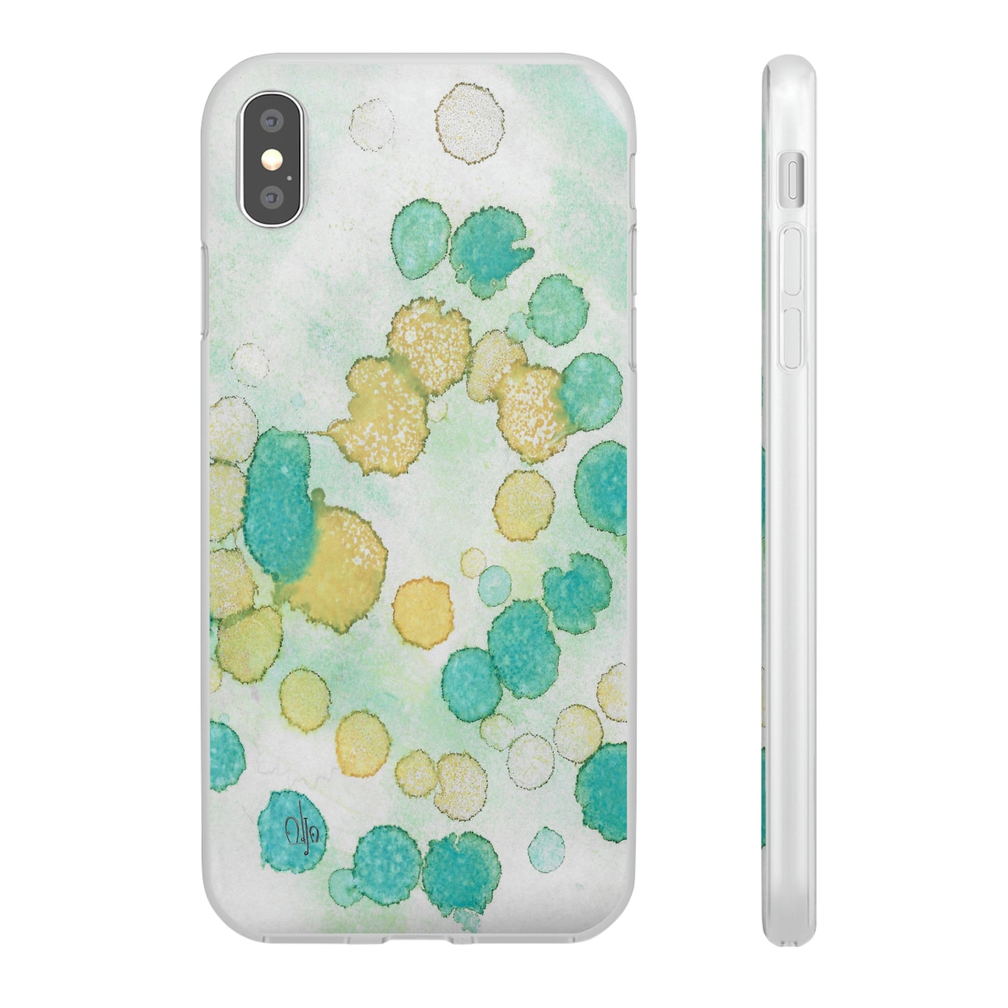 iPhone and Samsung Galaxy Flexi Phone Case Deep Bubbles - Alja Design