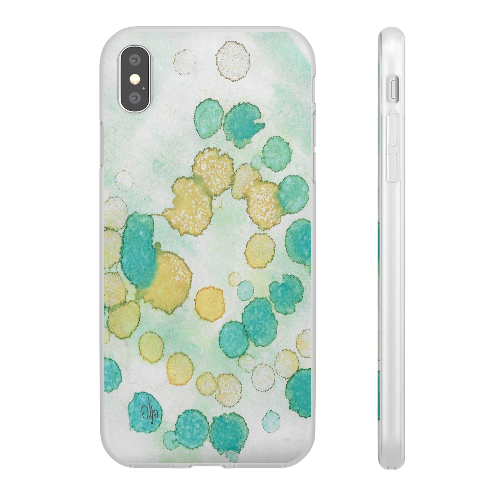 iPhone and Samsung Galaxy Flexi Phone Case Deep Bubbles - Alja Design