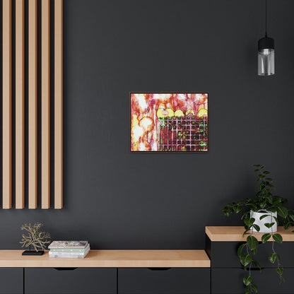 Off the Grid 11 Framed Canvas Print - Alja Design