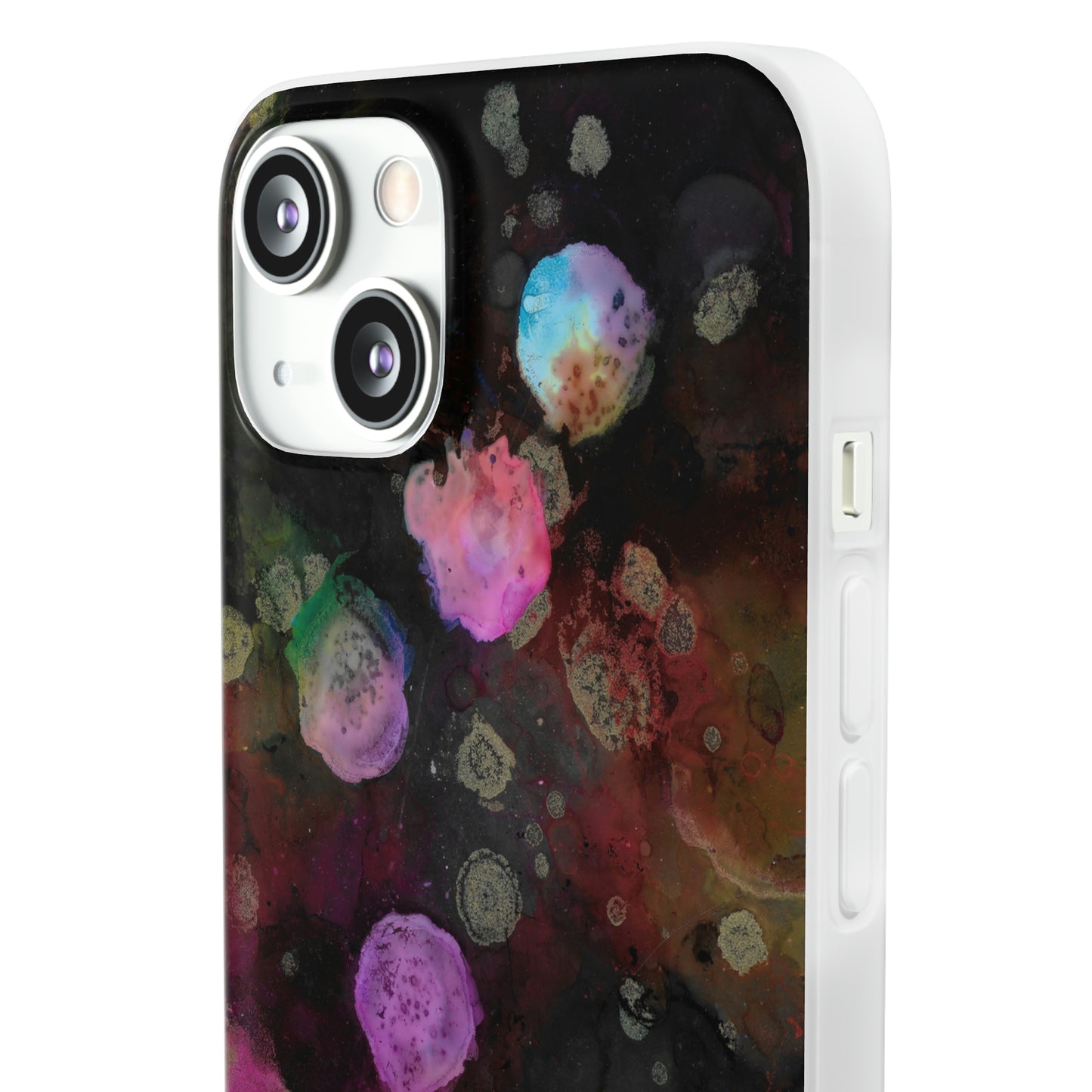 iPhone and Samsung Galaxy  Flexi Phone Case Black Space - Alja Design