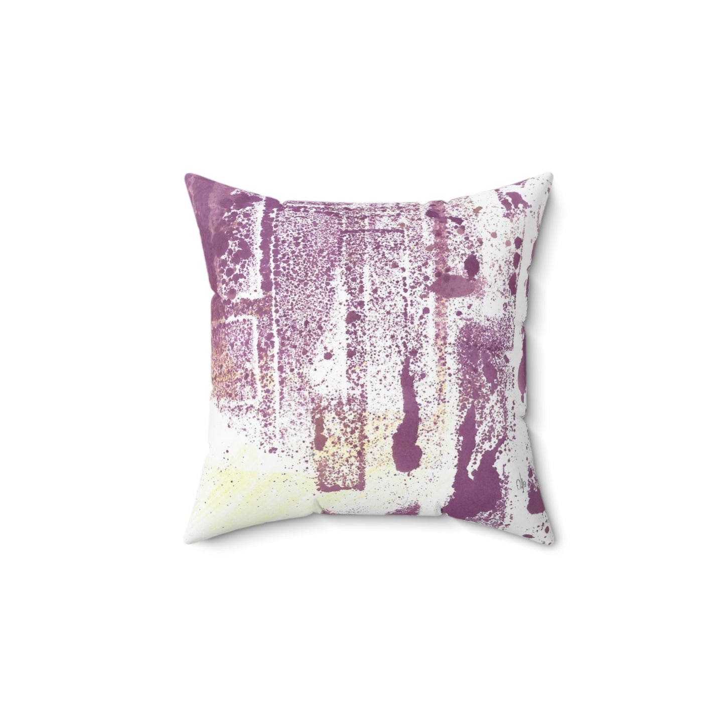 Purple Fantasy Two Square Pillow - Alja Design