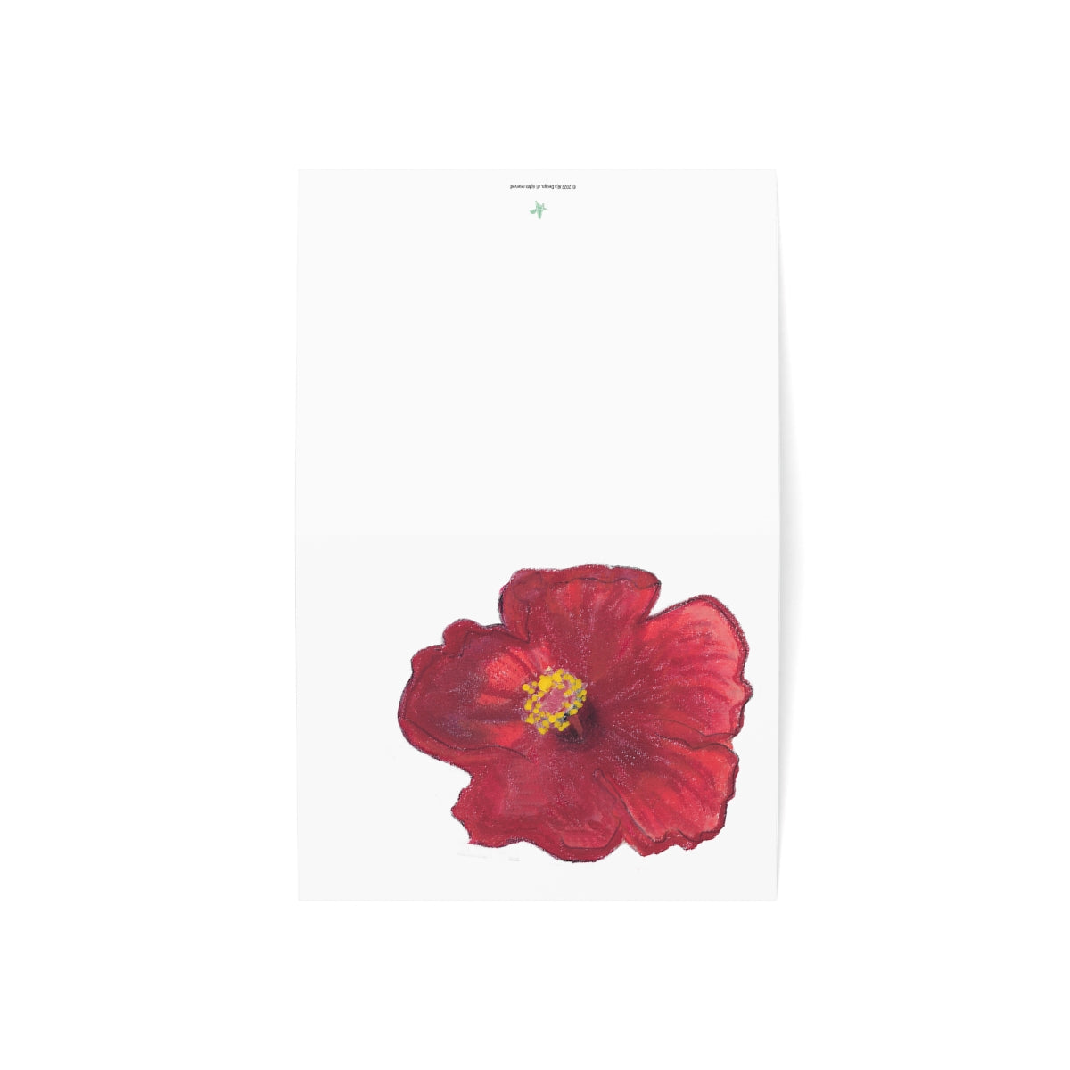 Hibiscus Folded Greeting Card