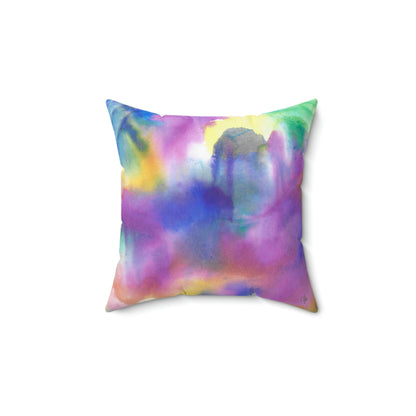 Euphoric Colors Square Pillow - Alja Design