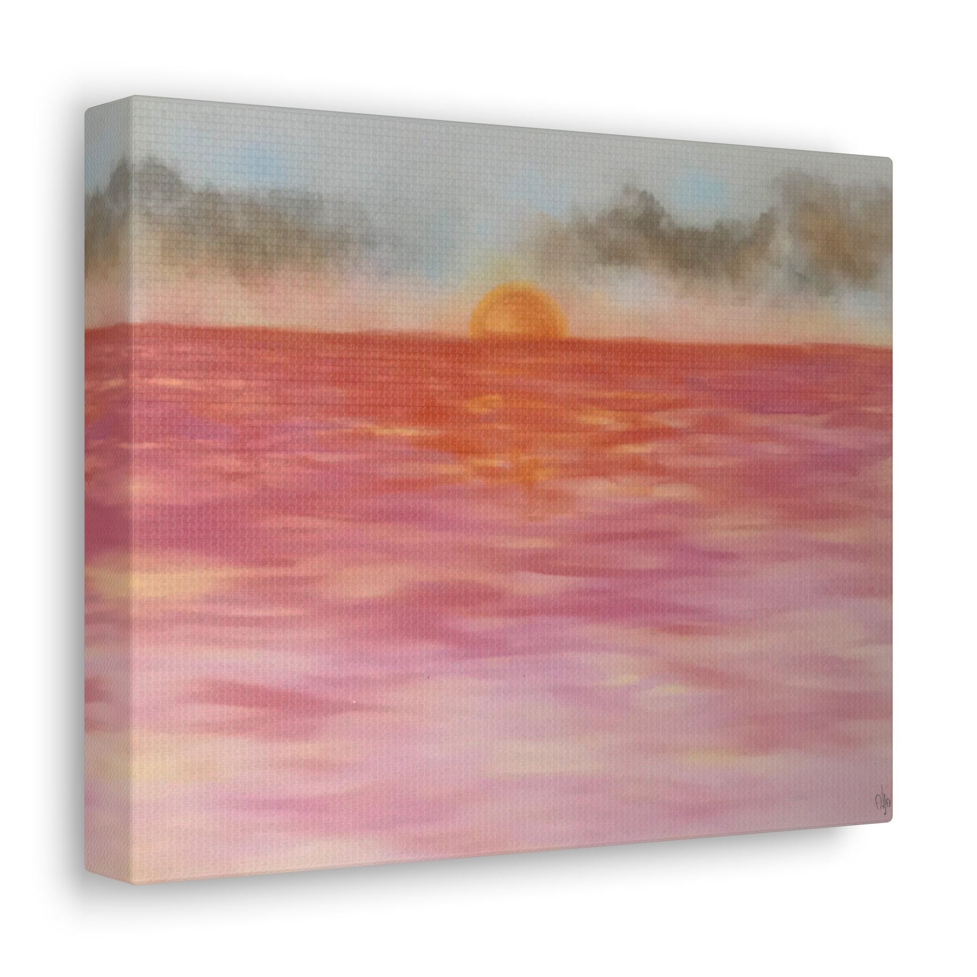 Red Sunset Canvas Print - Alja Design