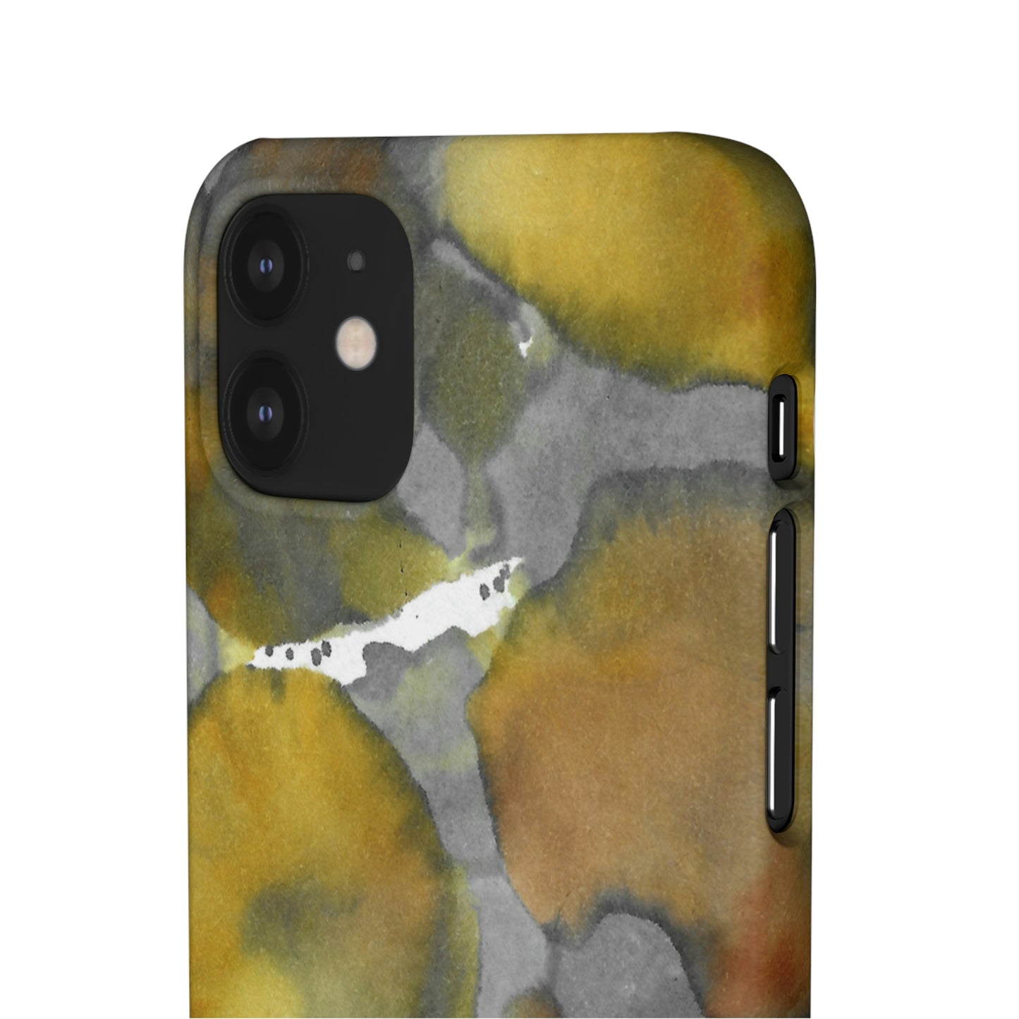 iPhone Samsung Galaxy Pixel5G Snap Case Phone Case Yellow Volcano