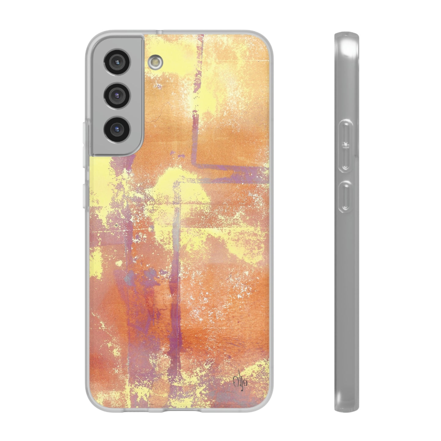 iPhone and Samsung Galaxy Flexi Phone Case Passionate Orange - Alja Design