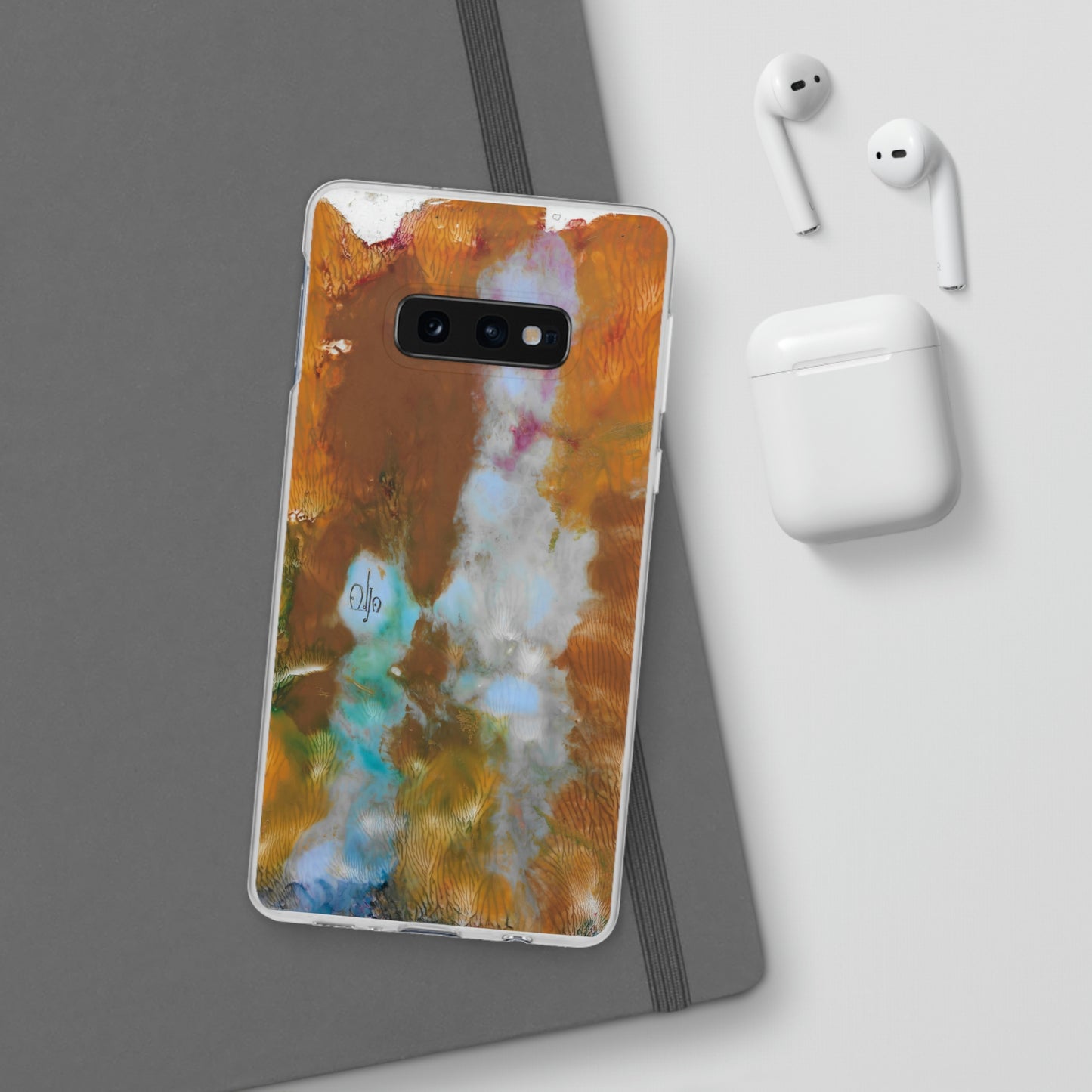 iPhone and Samsung Galaxy Flexi Phone Case Yellow Cascade - Alja Design