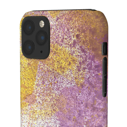 iPhone Samsung Galaxy Pixel5G Snap Case Phone Case Purple Blocks