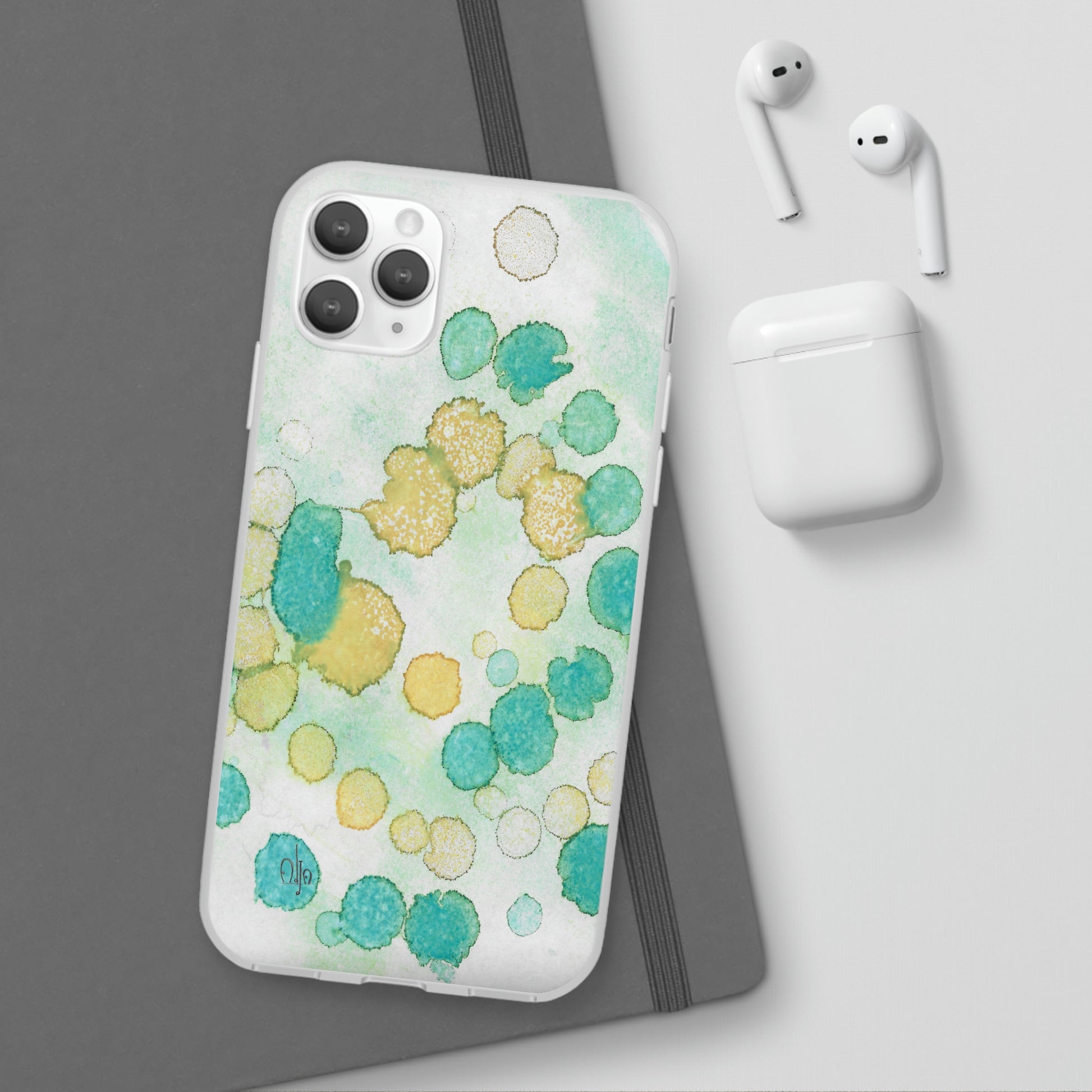 iPhone and Samsung Galaxy Flexi Phone Case Deep Bubbles - Alja Design