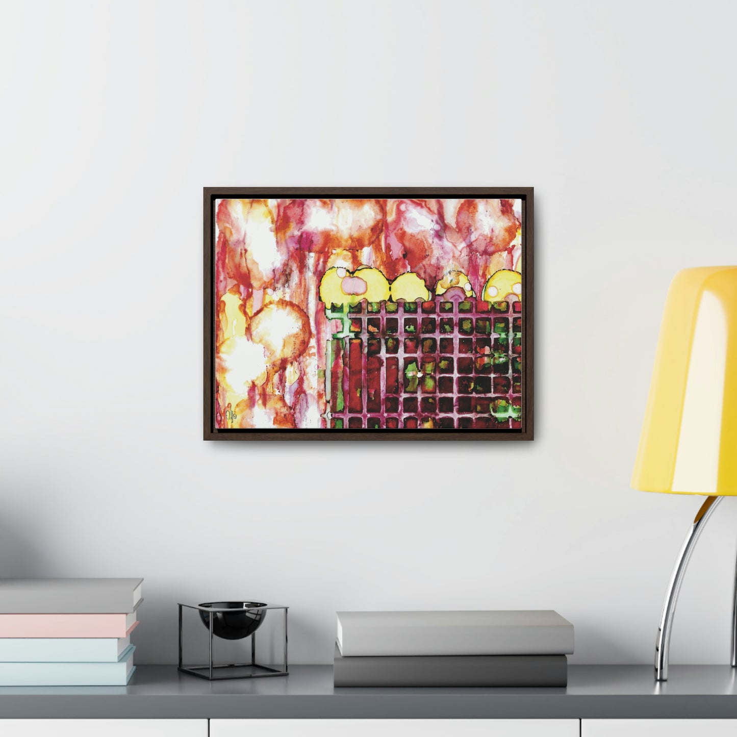 Off the Grid 11 Framed Canvas Print - Alja Design