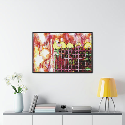 Off the Grid 11 Framed Canvas Print - Alja Design