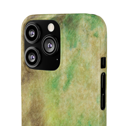 iPhone Samsung Galaxy Pixel5G Snap Case Phone Case Green Marble