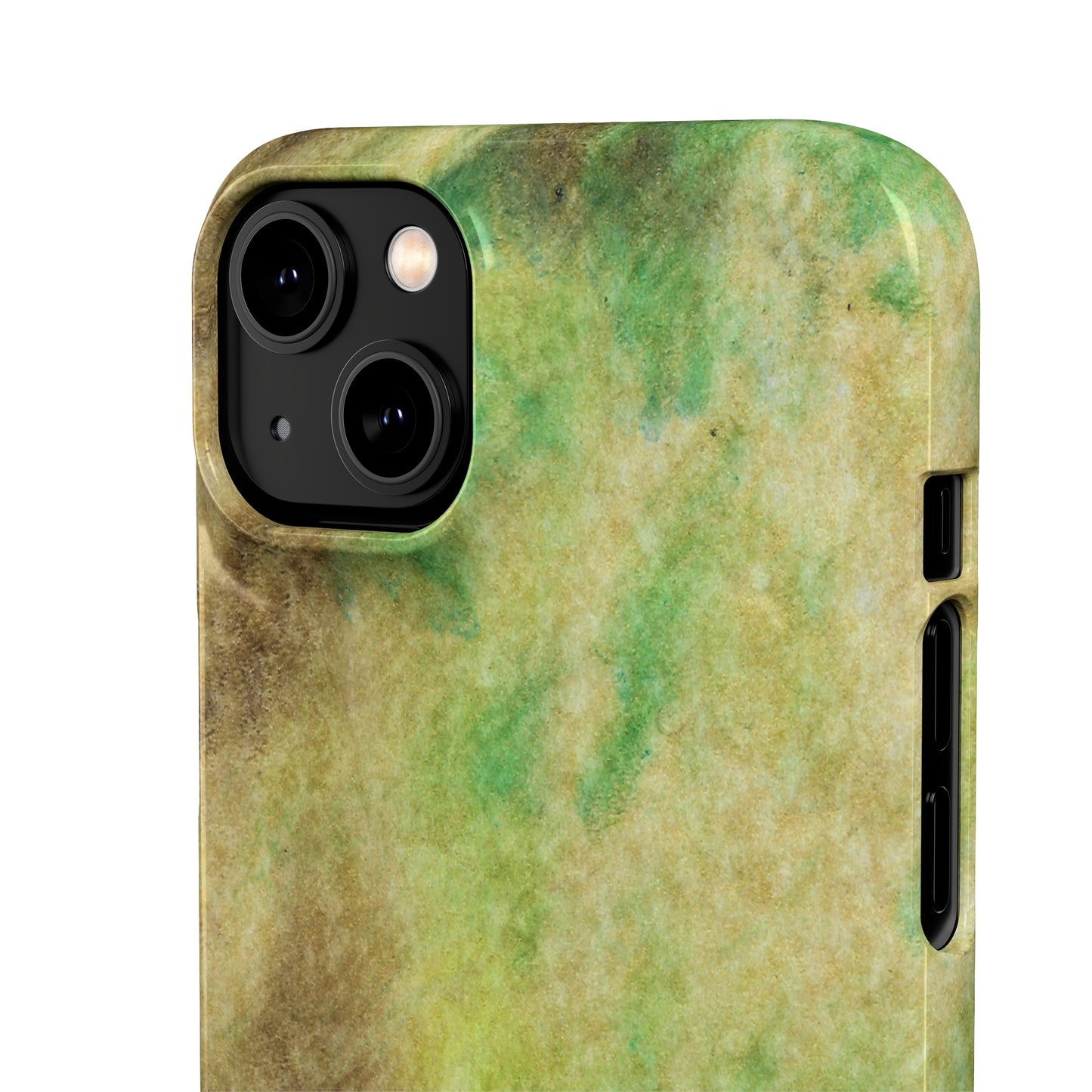 iPhone Samsung Galaxy Pixel5G Snap Case Phone Case Green Marble