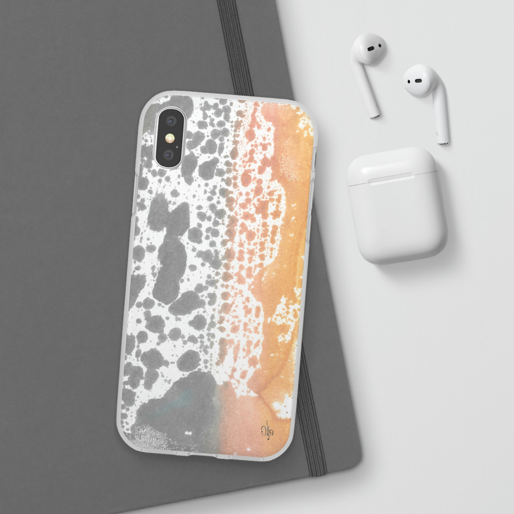 iPhone and Samsung Galaxy Flexi Phone Case Lava Waterfall - Alja Design