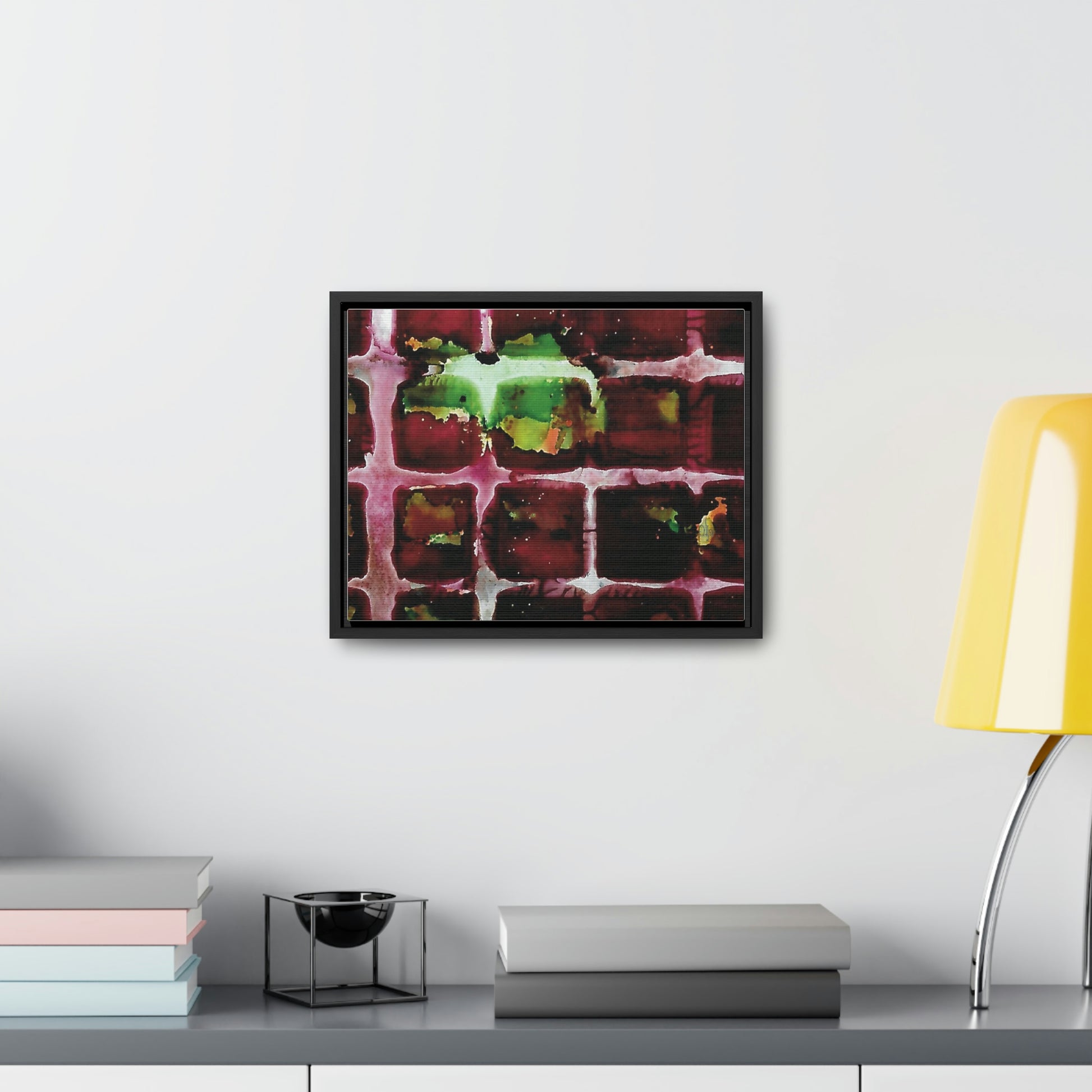 Off the Grid 7 Framed Canvas Print - Alja Design