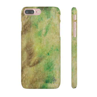 iPhone Samsung Galaxy Pixel5G Snap Case Phone Case Green Marble