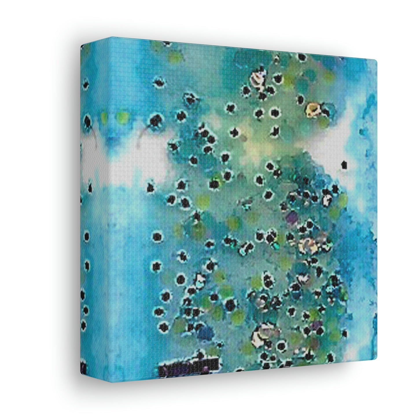 Fractal Blue 6 Canvas Print - Alja Design