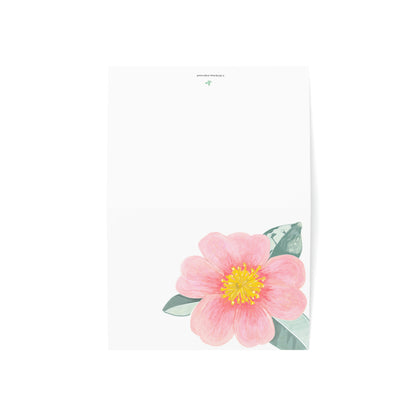 Camellia Folded Greeting Card