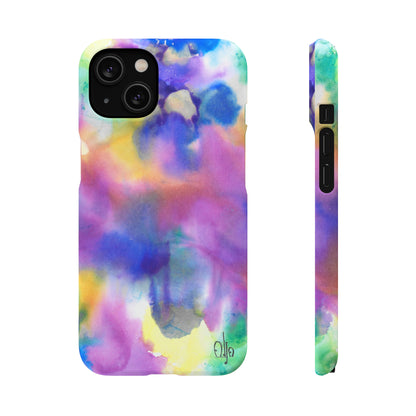 iPhone Samsung Galaxy Pixel5G Snap Case Phone Case Euphoric Colors